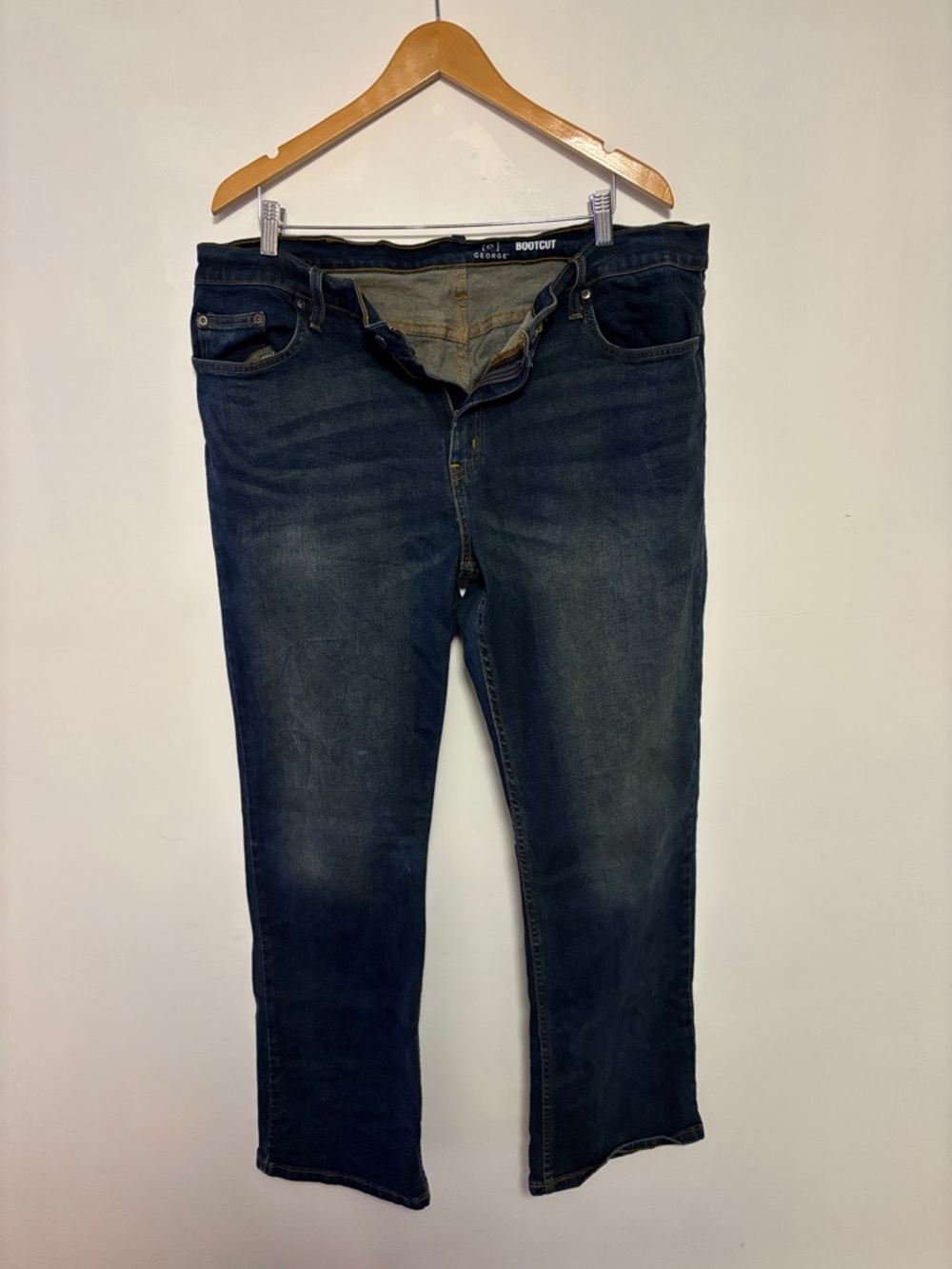 George Men’s Bootcut Jeans - Dark Blue Wash